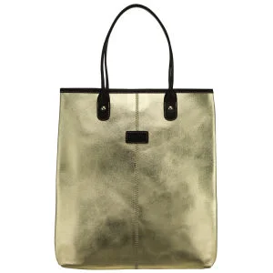 OSPREY LONDON The Zone A4 Leather Tote - Gold Image 1