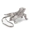 Christopher Raeburn Limited Edition Leather Lizard Bag - Distressed Silver - Image 1