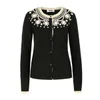 Moschino Cheap and Chic Women's A0953 Beaded Cardigan - Black - Image 1