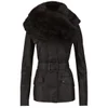 Knutsford Women's Wax Cotton Field Jacket with Detachable Toscana Collar - Dark Brown - Image 1