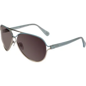 Diane von Furstenberg Stella Aviator Sunglasses - Teal