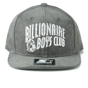 Billionaire Boys Club Men's Courduroy Classic Arch Logo Snapback - Grey