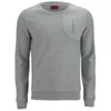 HUGO Men's Daldrop Quilted Chest Pocket Sweatshirt- Light Grey Marl - Image 1