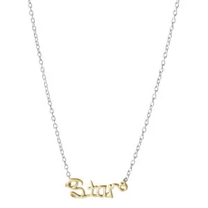 Enelle London Necklace 18ct Gold Plated on Silver Chain STAR