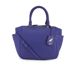 Diane von Furstenberg Women's Sutra Leather Wing Tote Bag - Blue Image 1