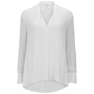 Helmut Lang Women's Blouse with Buttoned Sleeves - Optic White Image 1