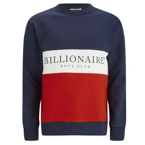 Billionaire Boys Club Men's Break Cut and Sew Crew Neck Sweatshirt - Navy Image 1