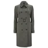 Knutsford Women's Mid Length Cotton Trench Coat with Signature Lining - Dark Khaki - Image 1
