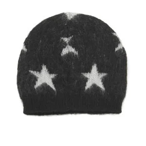 Maison Scotch Star Beanie Hat - Black Image 1