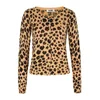 Moschino Cheap and Chic Women's A0960 Leopard Print Cardigan - Peach - Image 1