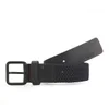 HUGO Goriano Leather Textile Strap Belt - Dark Blue - Image 1
