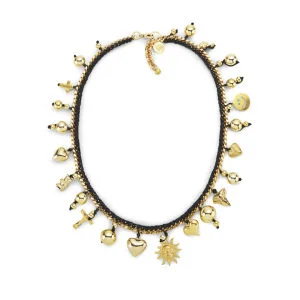 Venessa Arizaga Women's Lolita Necklace - Black/Gold