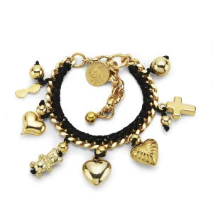 Venessa Arizaga Women's Lolita Bracelet - Black/Gold Image 1