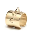 Maria Francesca Pepe Spiked/Swarovski Crystal Ear Cuff - Gold - Image 1