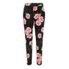 Moschino Cheap and Chic Women's J0311 Silk Rose Print Trousers - Black/Multi - Image 1