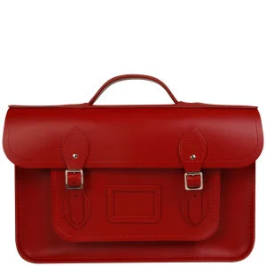The Cambridge Satchel Company 15 Inch Leather Backpack - Red Image 1
