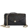 Rebecca Minkoff Leather Wallet on a Chain with Studs - Black - Image 1