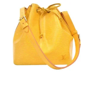 Louis Vuitton Vintage Yellow Epi Leather NOE Petit Shoulder Bag Image 1