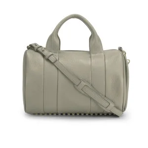 Alexander Wang Rocco Stud Detail Leather Bowler Bag - Oyster