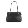 Chanel Quilted Leather Shoulder Bag - Black - Image 1