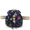 Carven Small Floral Printed Backpack - Navy - Image 1