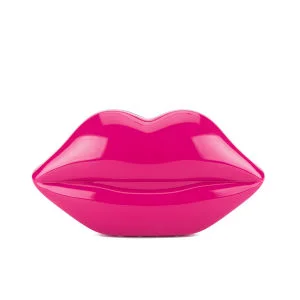 Lulu Guinness Perspex Lips Clutch - Pink