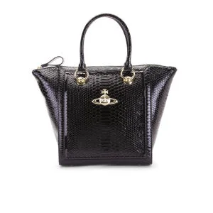 Vivienne Westwood Women's Frilly Wing Leather Tote - Black Image 1