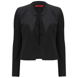HUGO Women's Atiana Crepe Suit Jacket - Black
