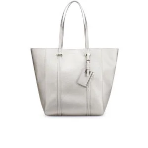 French Connection Aubree Metallic Tote Bag - Silver Image 1