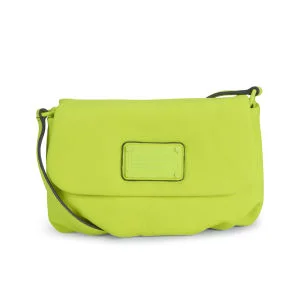 Marc by Marc Jacobs Electro Q Leather Flap Percy Cross-Body Bag - Safety Yellow