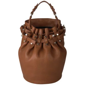 Alexander Wang Diego Heritage Soft Leather Bag - Tan/Gold Image 1