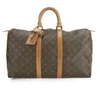 Louis Vuitton Keepall Leather Logo Bag - Multi - Image 1