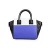 MILLY Logan Collection Small Leather Tote Bag - Blue - Image 1