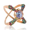 Katie Rowland Cross 18 CT Ring - Rose Gold - Image 1