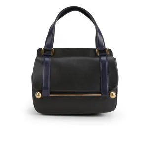 Rupert Sanderson Leonara Leather Mini Handbag - Black Calf and Navy Image 1