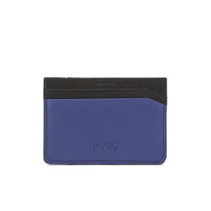 HUGO Nestori Money Clip Leather Credit Card Holder - Black
