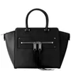 MILLY Riley Leather Tote Bag - Black - Image 1