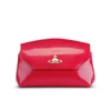 Vivienne Westwood Women's Monaco Shine Curve Top Leather Cross Body Bag - Coral - Image 1