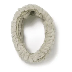 French Connection Holly Knit and Faux Fur Snood - Cream