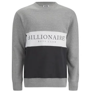 Billionaire Boys Club Men's Break Cut and Sew Crew Neck Sweatshirt - Grey Image 1