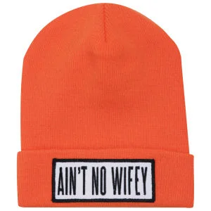 Dimepiece Women's Ain't No Wifey Beanie - Orange Image 1