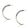 Katie Rowland Talon Hoop 18 CT Earrings - Rose Gold/black - Image 1