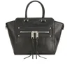 MILLY Women's Riley Leather Wing Zip Tote Bag - Black - Image 1