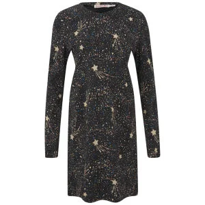 See By Chloé Women's Sparkle and Shine Long-Sleeved T-Shirt Dress - Multi Image 1