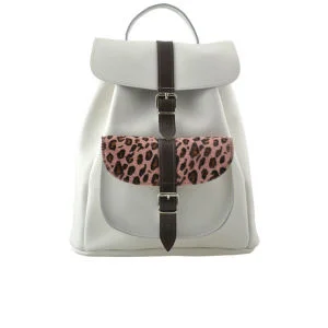 Grafea Sixties Delight Leather Rucksack - White Image 1