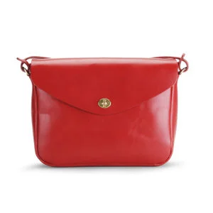 Mimi Frank Medium Clean Leather Shoulder Bag - Poppy Image 1