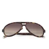 Kris Van Assche Rubberised Sunglasses - Tortoise Shell - Image 1