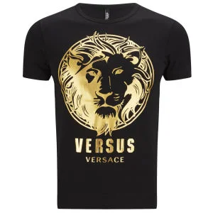 Versus Versace Men's Lion Print T-Shirt - Black and Stamp Image 1
