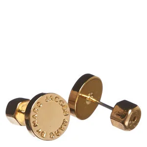 Marc by Marc Jacobs Logo Disc Stud Earrings - Oro Image 1