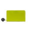 Lulu Guinness Patent Leather Continental Wallet with Humbug Zip - Chartreuse - Image 1